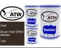 Preview: Opel, Braun Pearl Effekt Metallic, 12R: 500ml Lackdose + 500ml Klarlack + 250ml Härter - Set, von ATW Autoteile West.